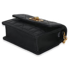 Christian Dior Black Macrocannage Calfskin Micro Miss Caro Chain Bag