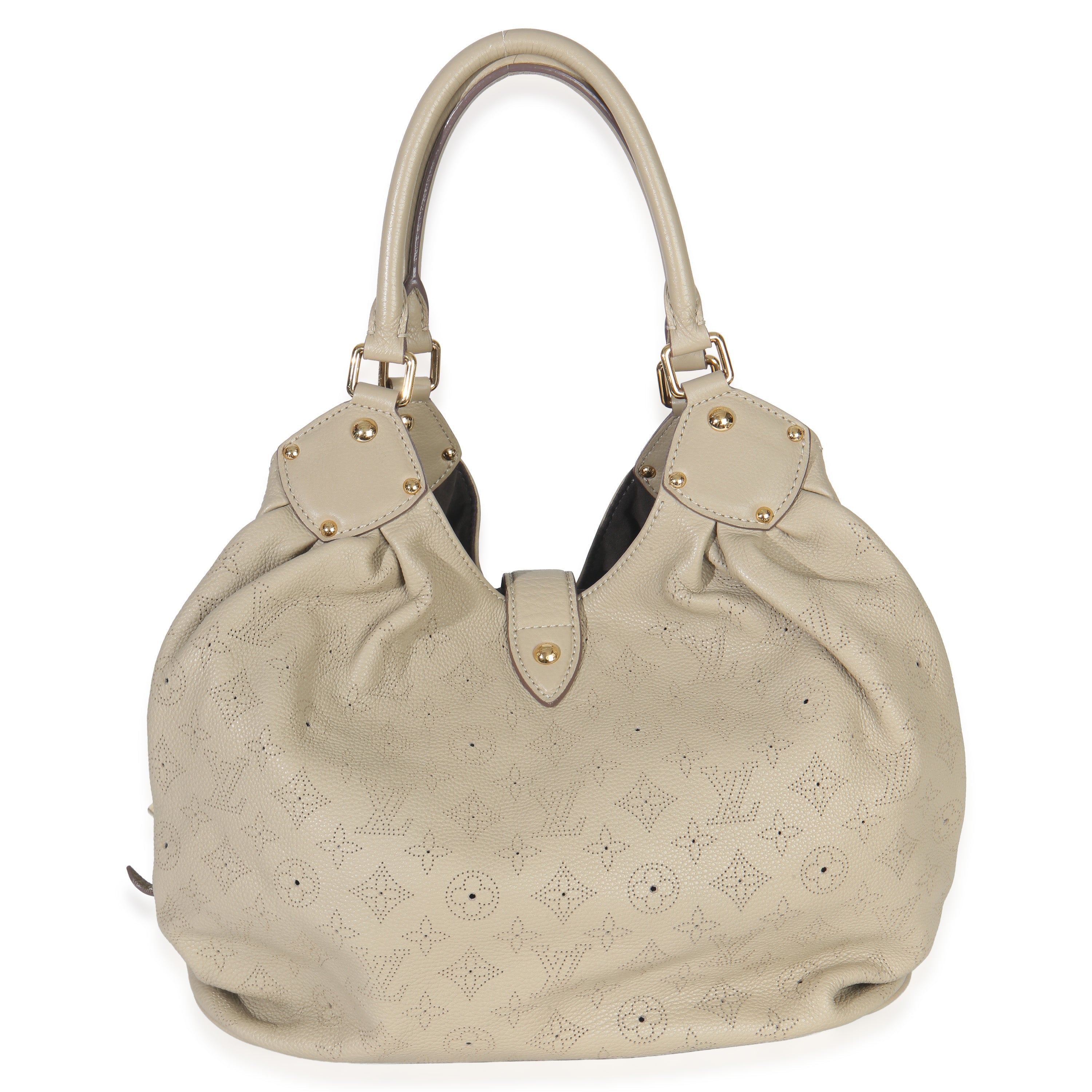 Louis Vuitton Beige Monogram Mahina L Hobo