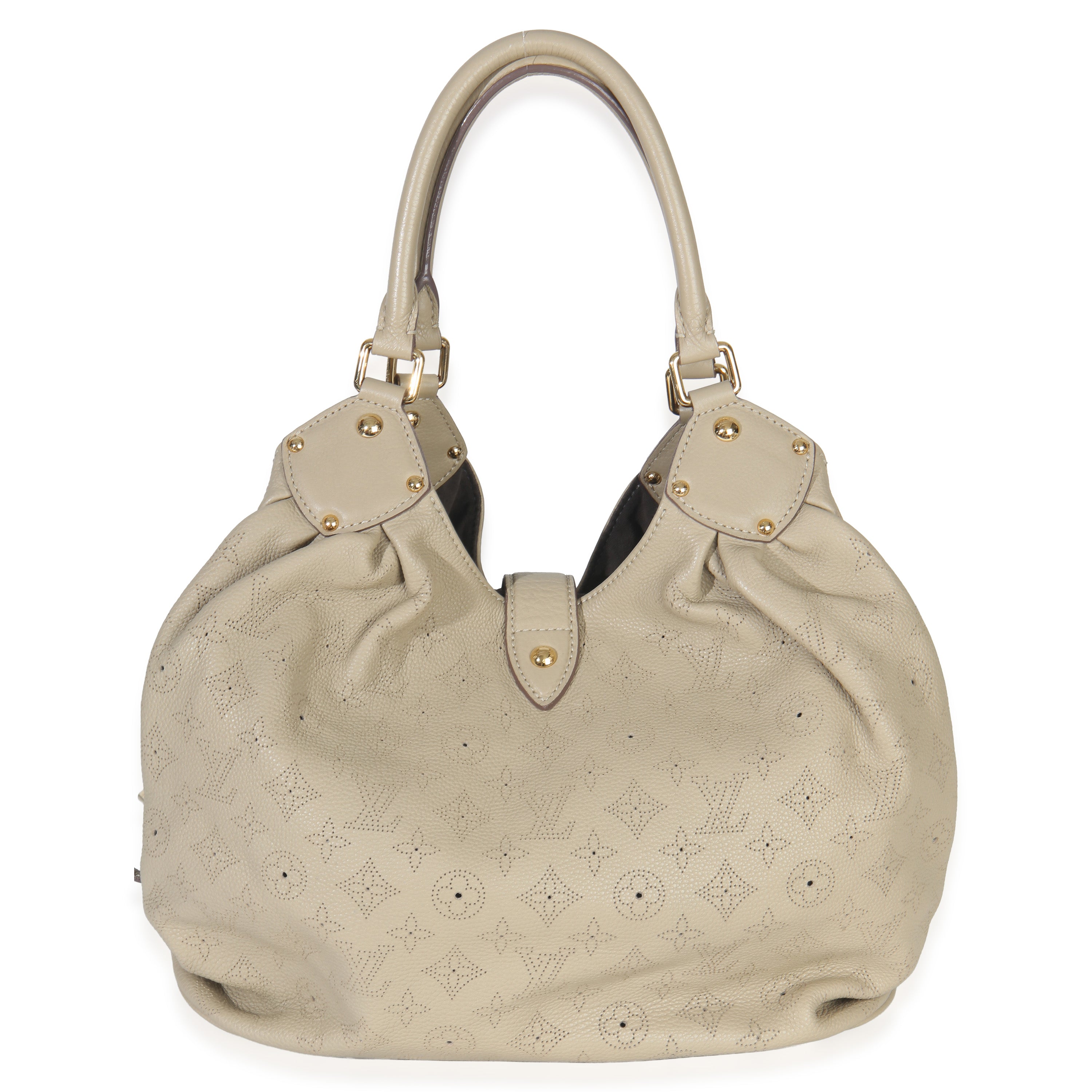 Louis Vuitton Beige Monogram Mahina L Hobo