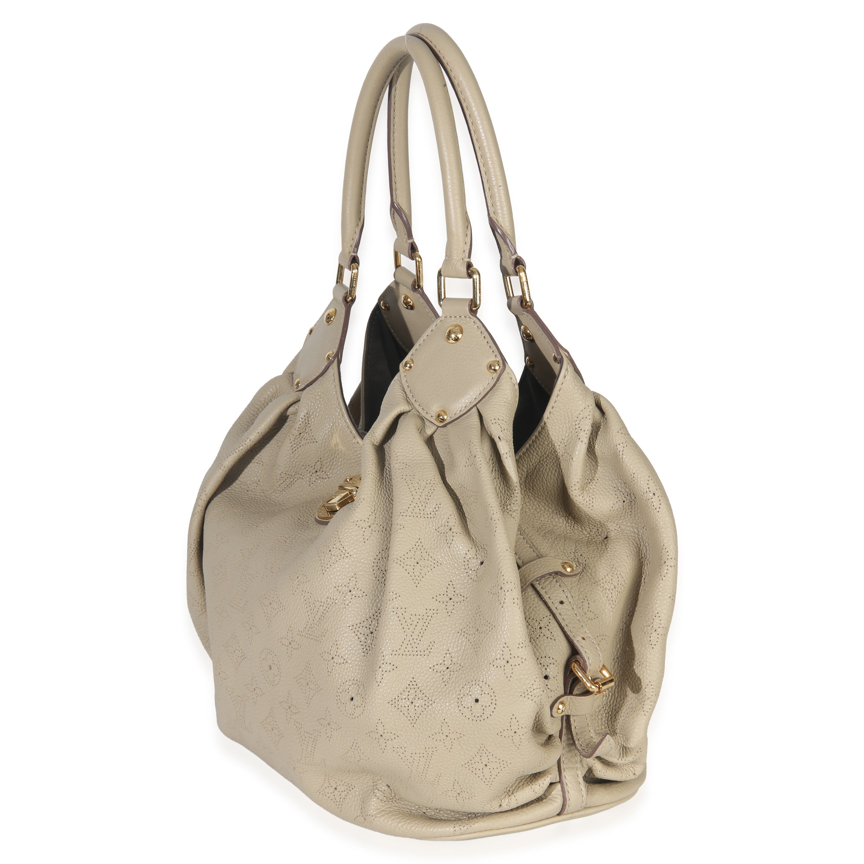 Louis Vuitton Beige Monogram Mahina L Hobo