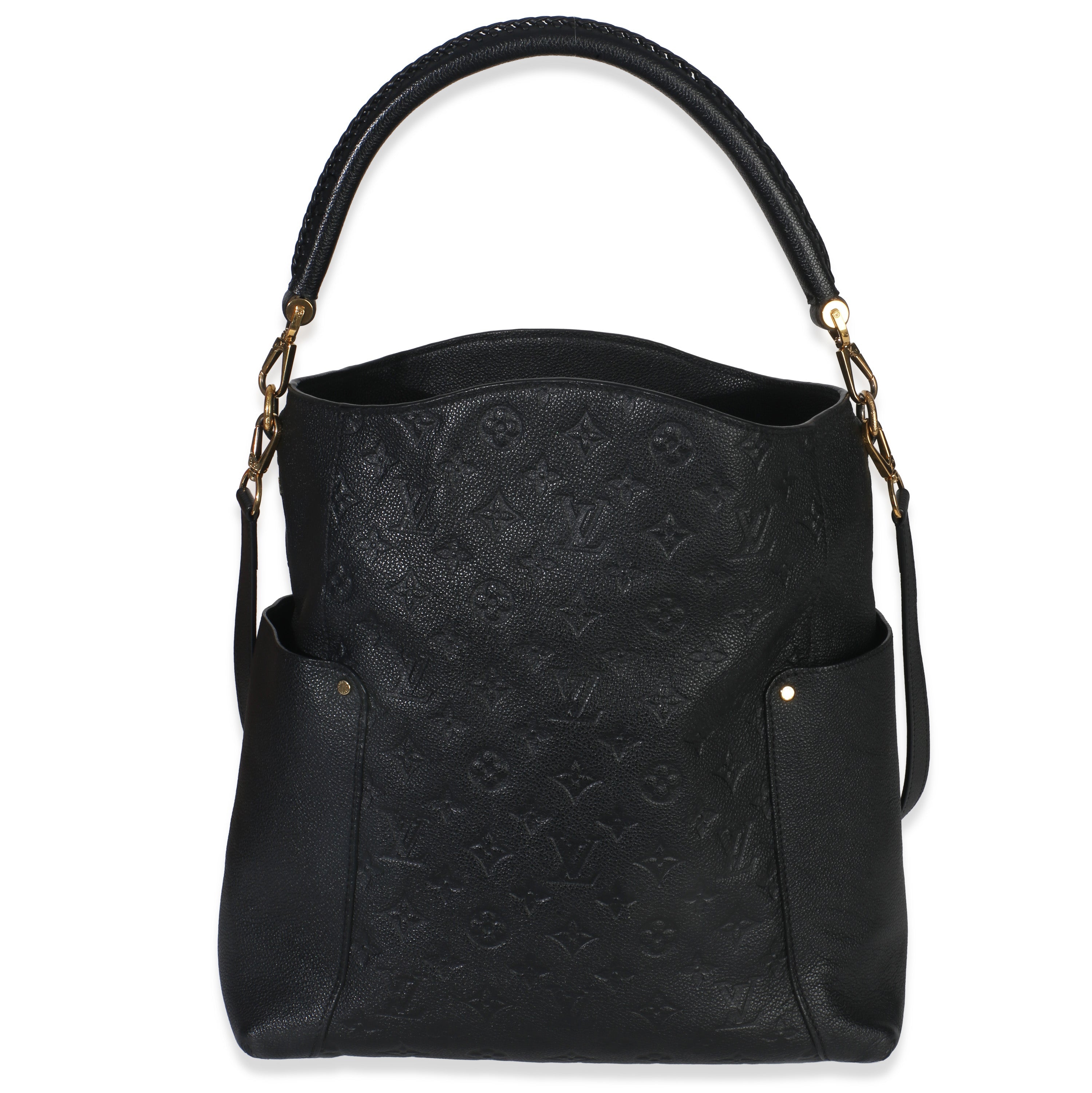 Louis Vuitton Black Monogram Empreinte Mélie Hobo