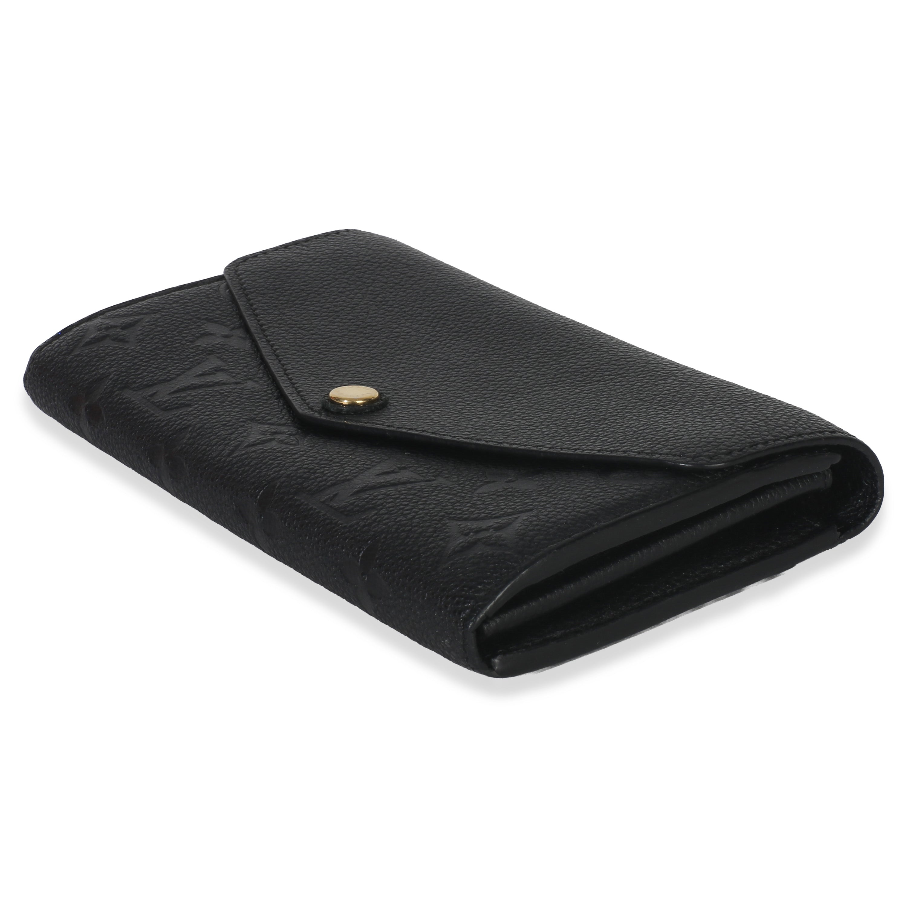 Louis Vuitton Black Empreinte Sarah Wallet