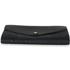 Louis Vuitton Black Empreinte Sarah Wallet
