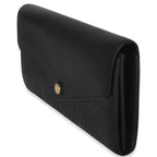 Louis Vuitton Black Empreinte Sarah Wallet