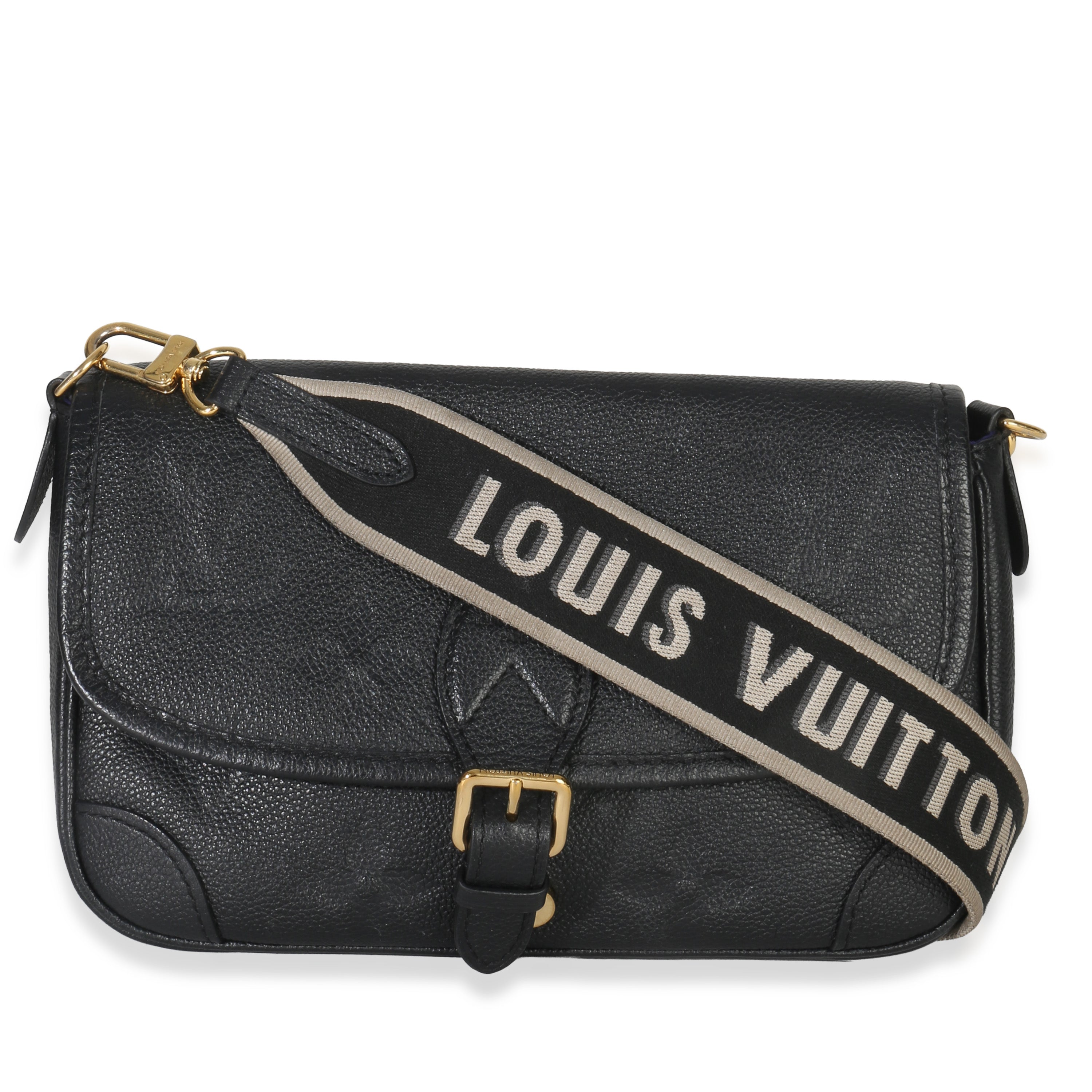 Louis Vuitton Black Giant Monogram Empreinte Diane Bag