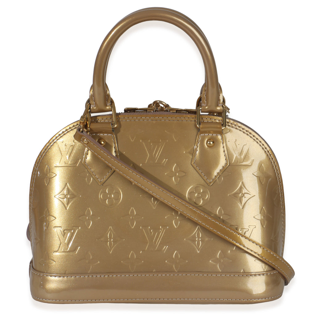 Louis Vuitton Beige Poudre Monogram Vernis Alma BB