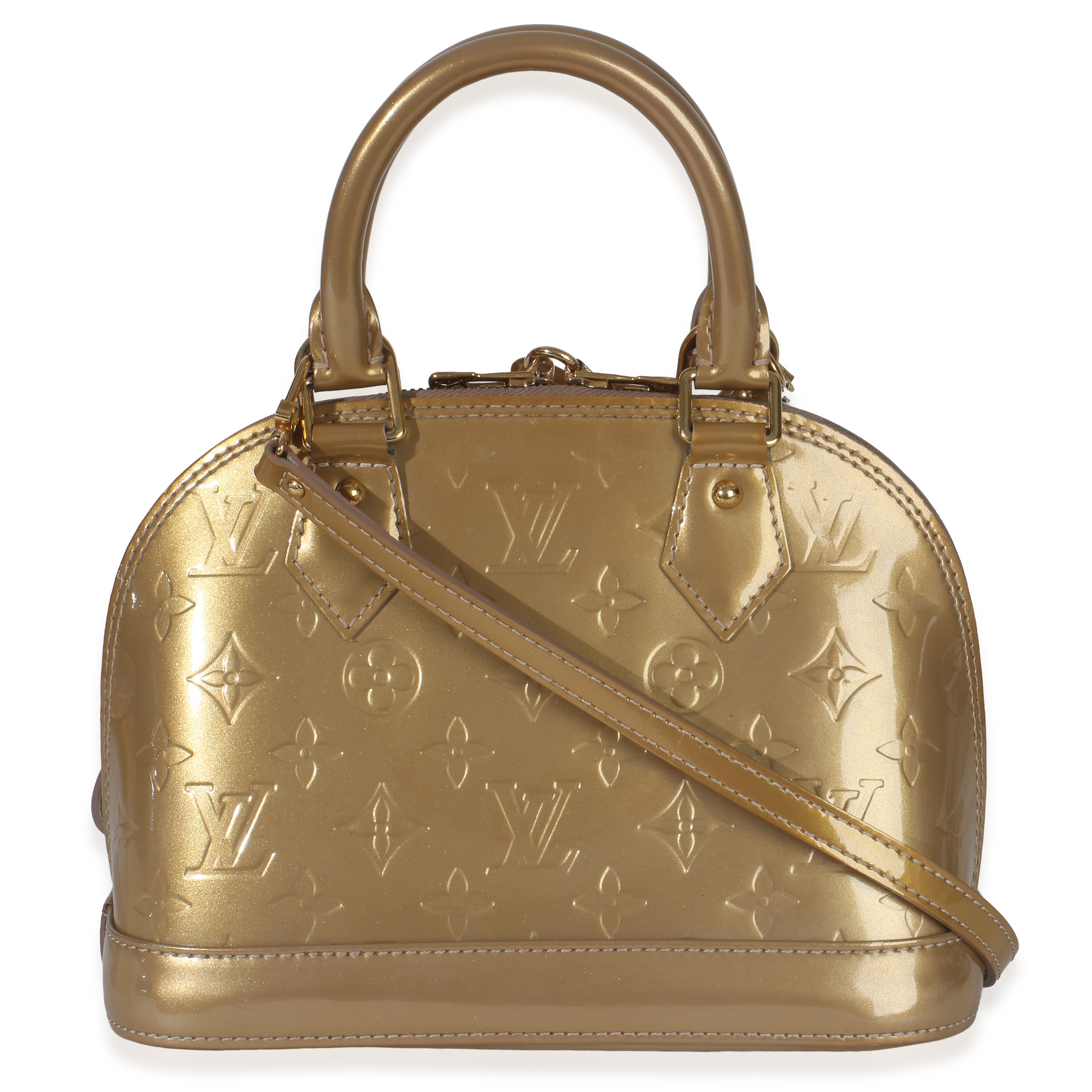 Louis Vuitton Beige Poudre Monogram Vernis Alma BB