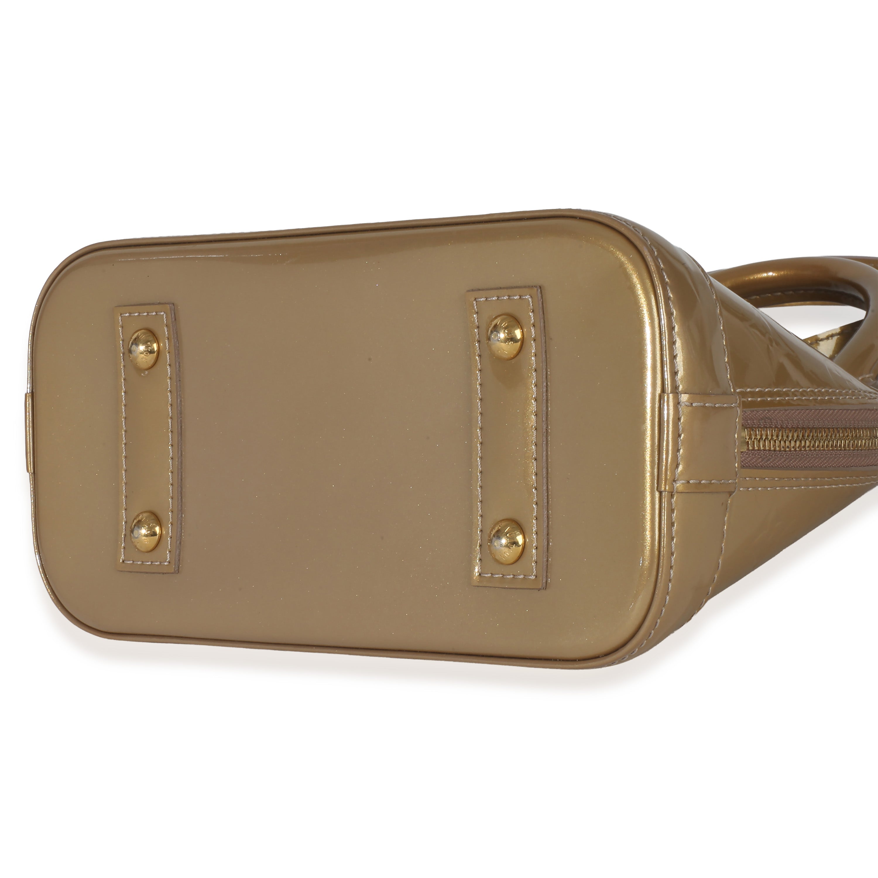 Louis Vuitton Beige Poudre Monogram Vernis Alma BB