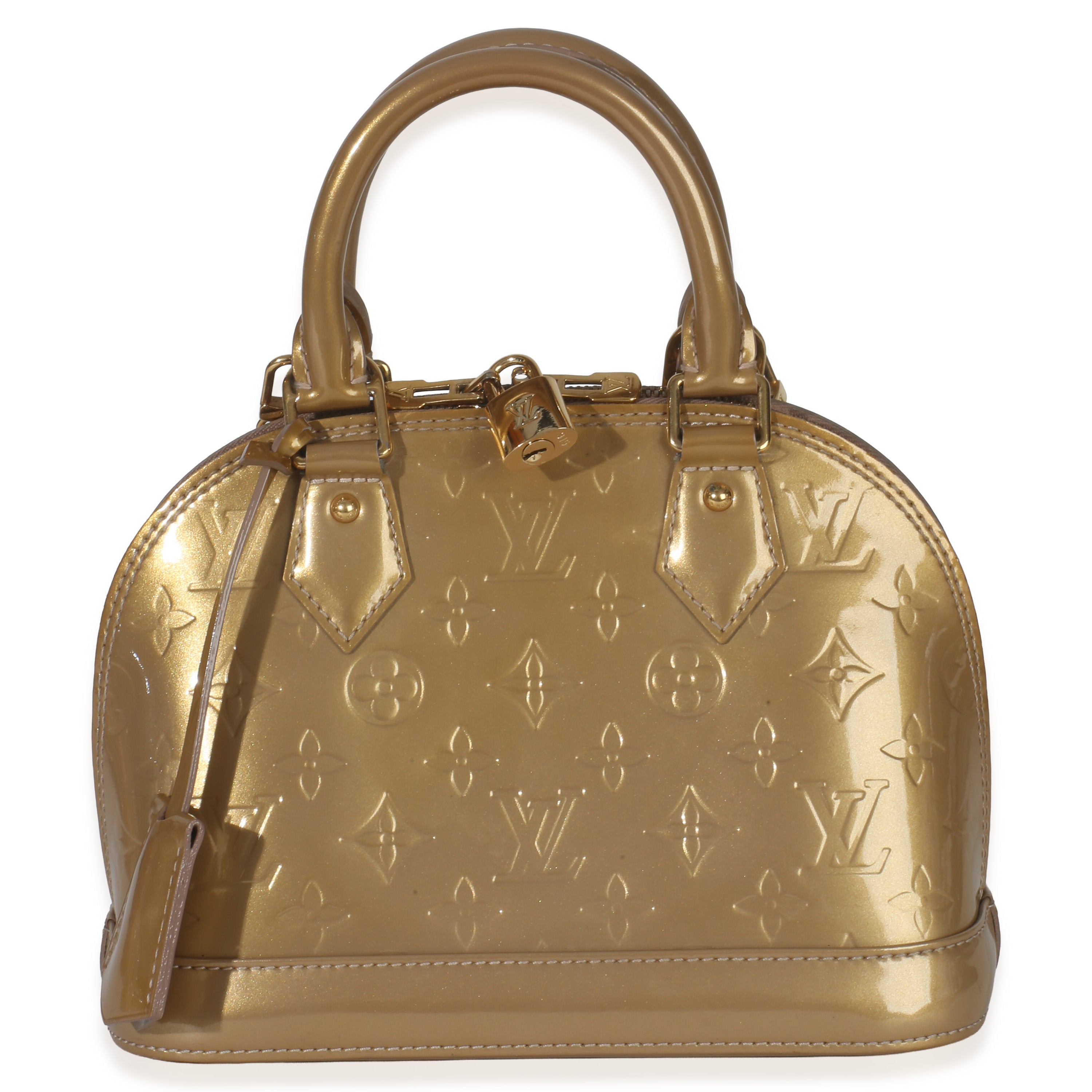 Louis Vuitton Beige Poudre Monogram Vernis Alma BB
