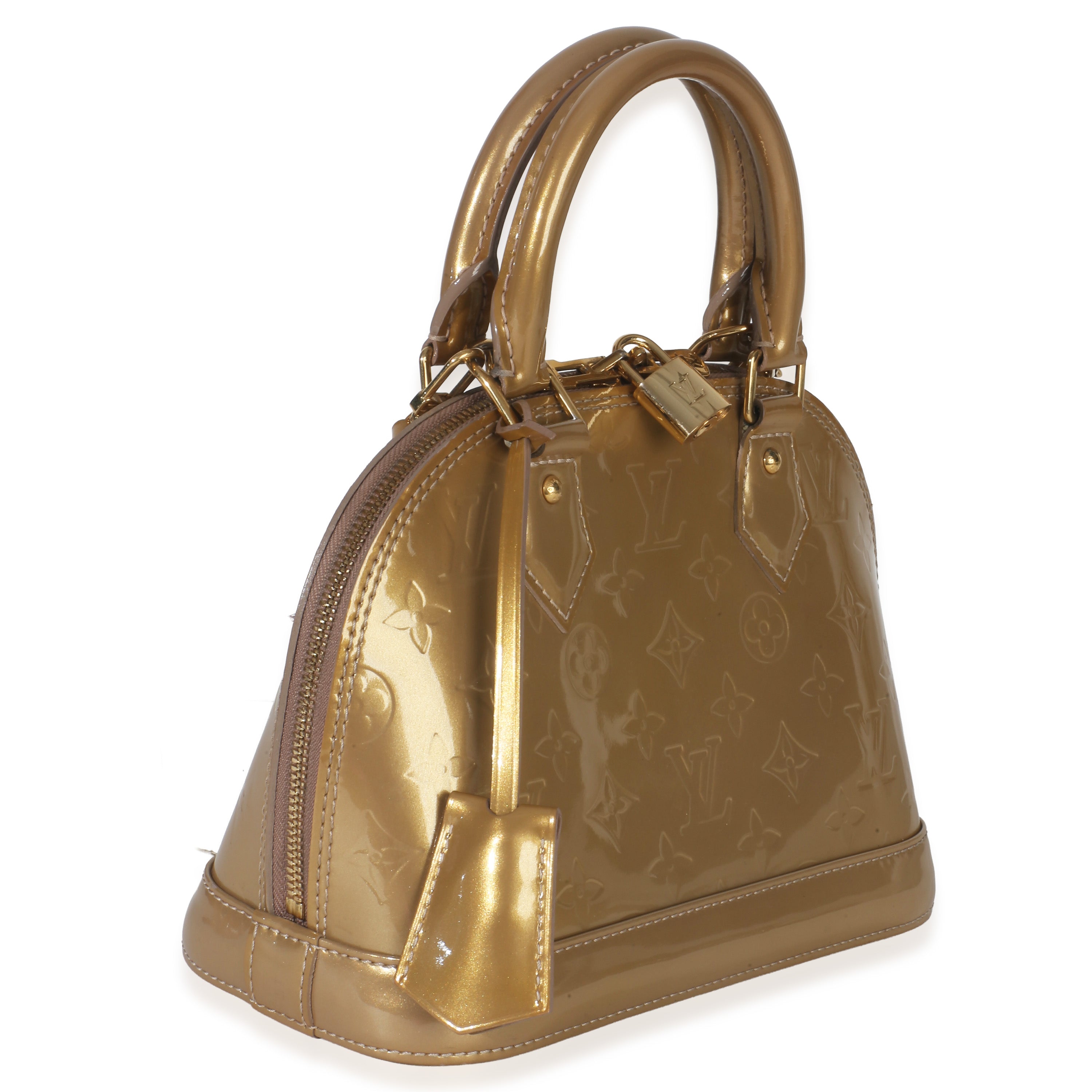 Louis Vuitton Beige Poudre Monogram Vernis Alma BB