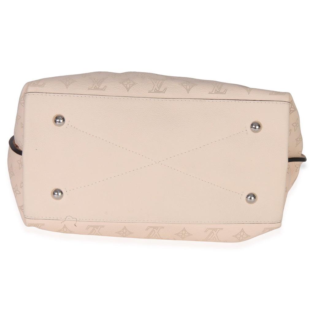 Louis Vuitton Creme Monogram Mahina Carmel Hobo