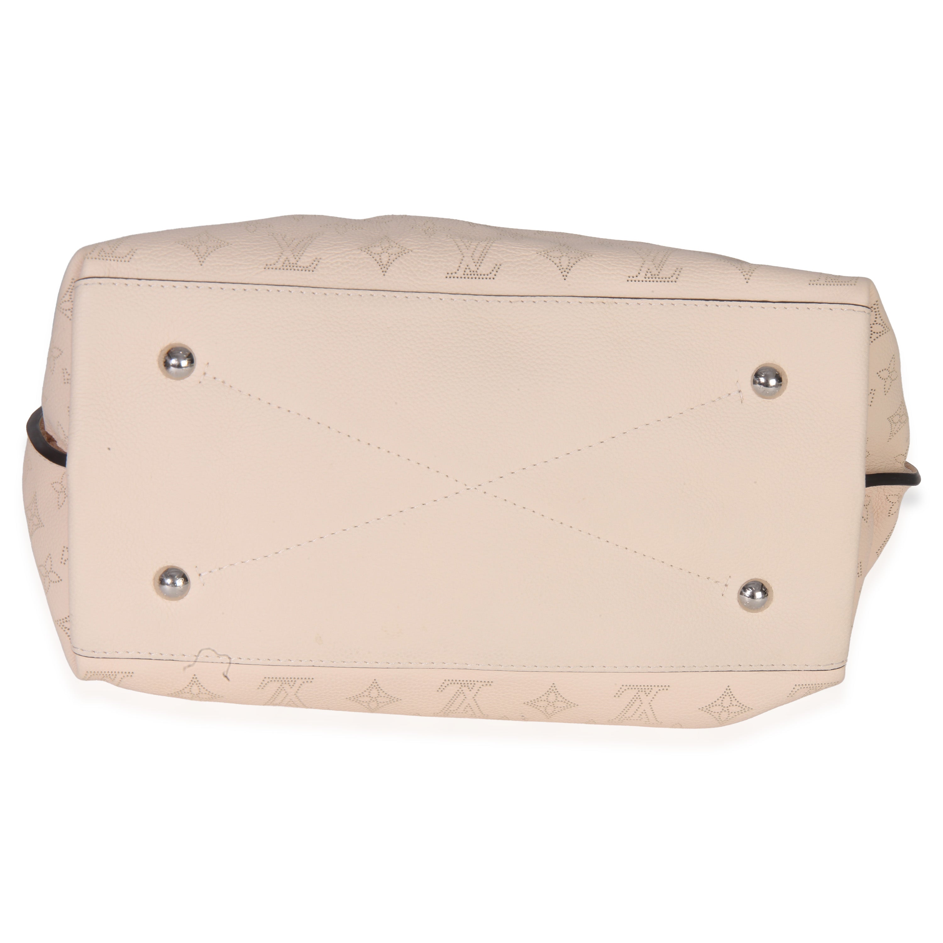 Louis Vuitton Creme Monogram Mahina Carmel Hobo