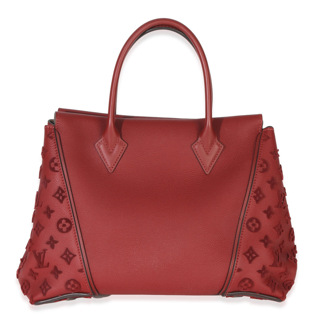 Louis Vuitton Red Tuffetage Veau Cachemire Tote W MM