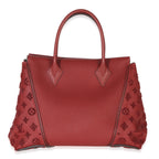 Louis Vuitton Red Tuffetage Veau Cachemire Tote W MM