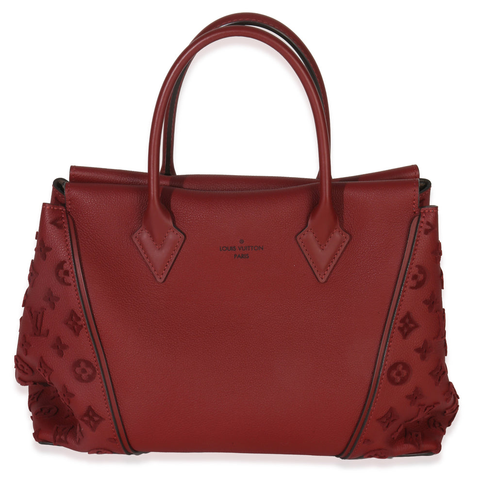 Louis Vuitton Red Tuffetage Veau Cachemire Tote W MM
