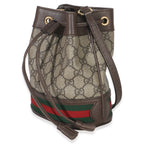 Gucci Beige GG Supreme Canvas Ophidia Mini Bucket Bag