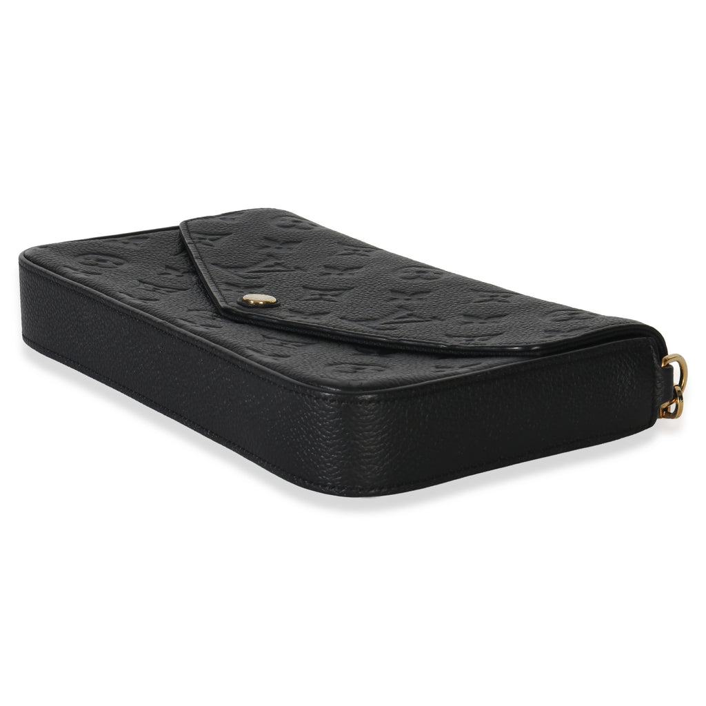 Louis Vuitton Black Monogram Empreinte Felicie Pochette