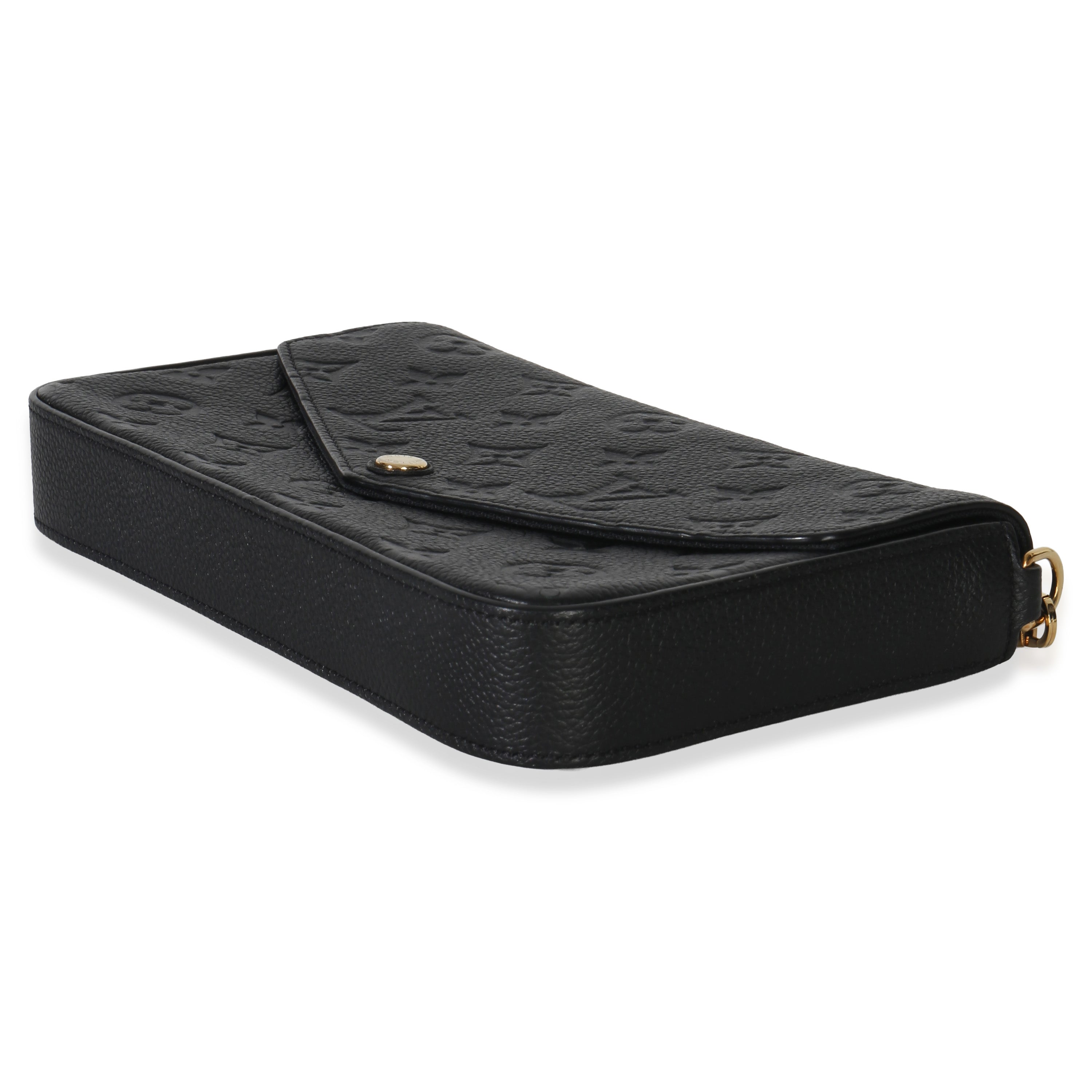 Louis Vuitton Black Monogram Empreinte Felicie Pochette