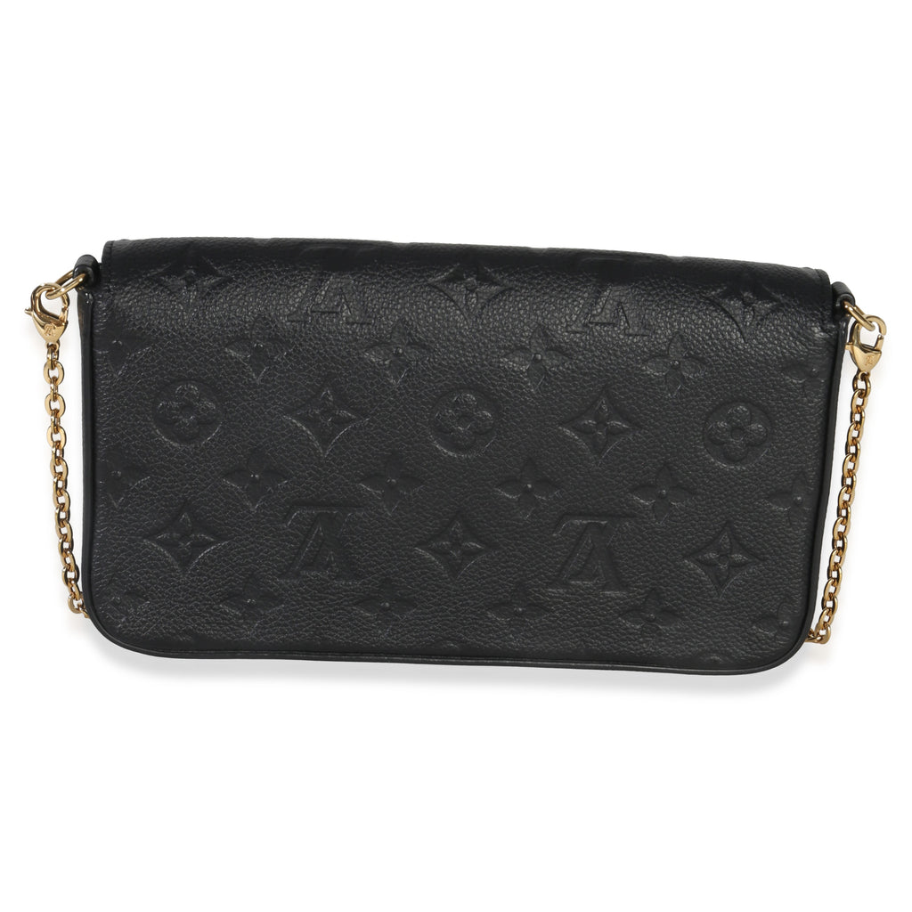 Louis Vuitton Black Monogram Empreinte Felicie Pochette