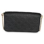 Louis Vuitton Black Monogram Empreinte Felicie Pochette