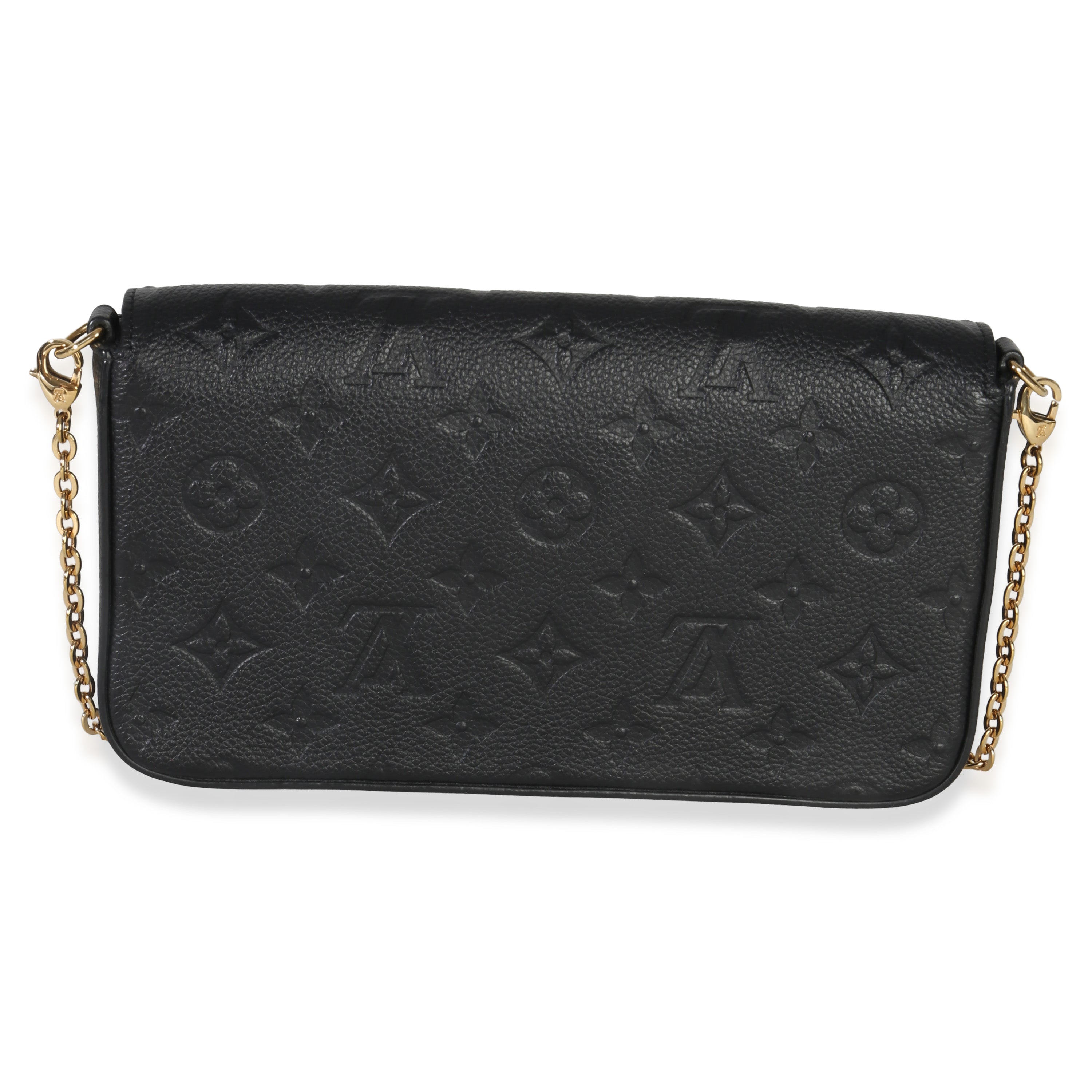 Louis Vuitton Black Monogram Empreinte Felicie Pochette