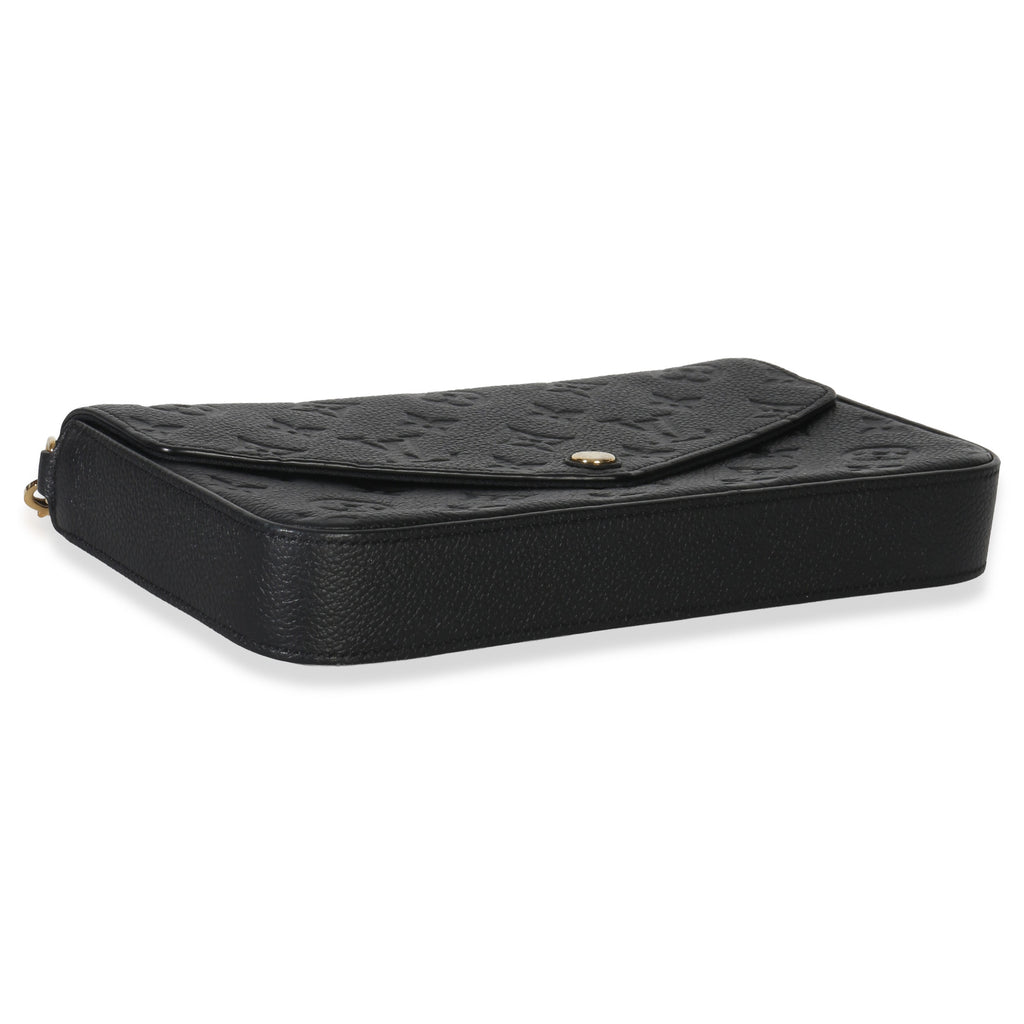 Louis Vuitton Black Monogram Empreinte Felicie Pochette