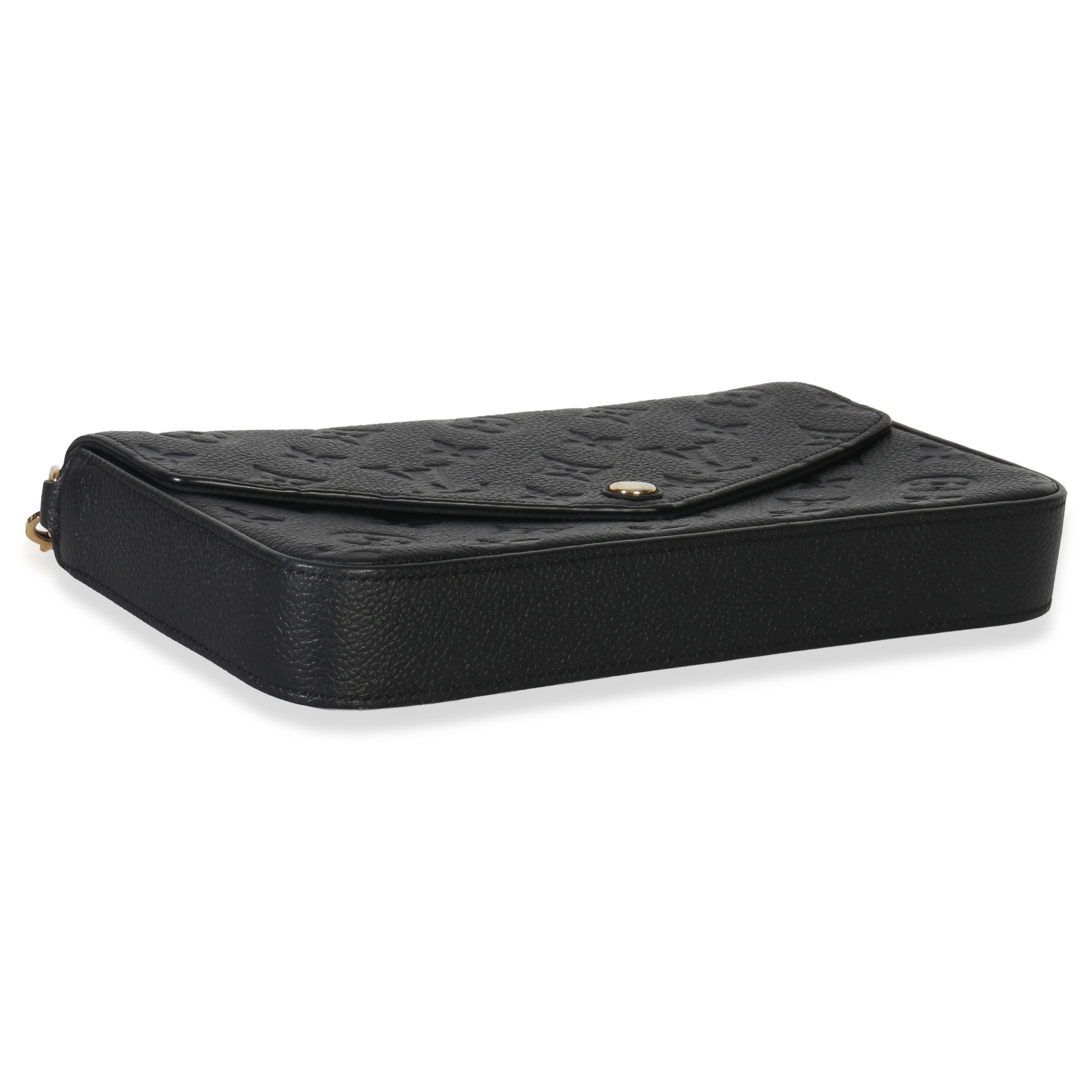 Louis Vuitton Black Monogram Empreinte Felicie Pochette