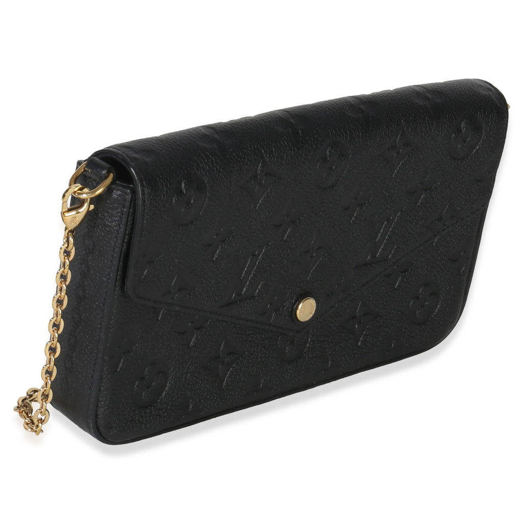 Louis Vuitton Black Monogram Empreinte Felicie Pochette