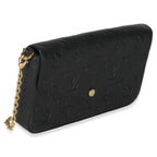 Louis Vuitton Black Monogram Empreinte Felicie Pochette