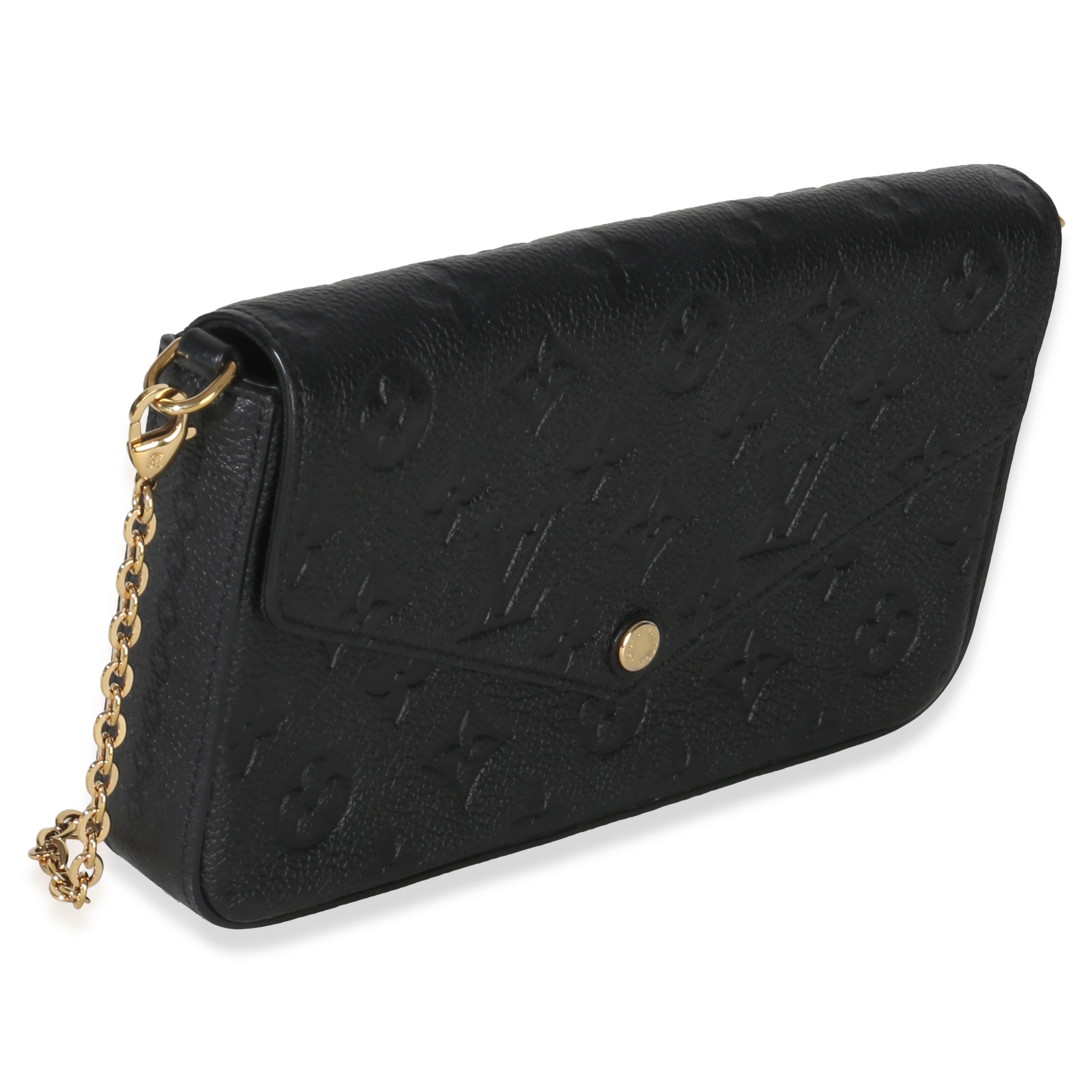 Louis Vuitton Black Monogram Empreinte Felicie Pochette