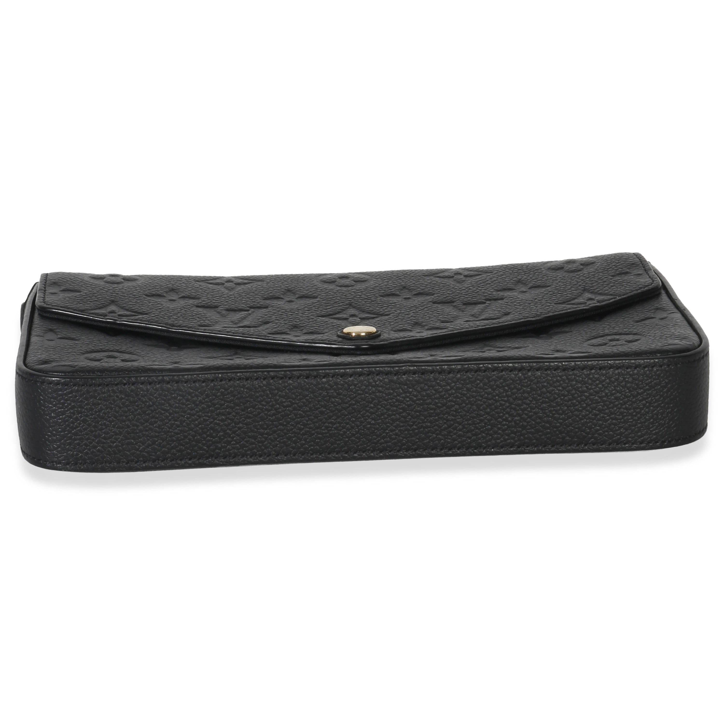 Louis Vuitton Black Monogram Empreinte Felicie Pochette