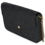 Louis Vuitton Black Monogram Empreinte Felicie Pochette