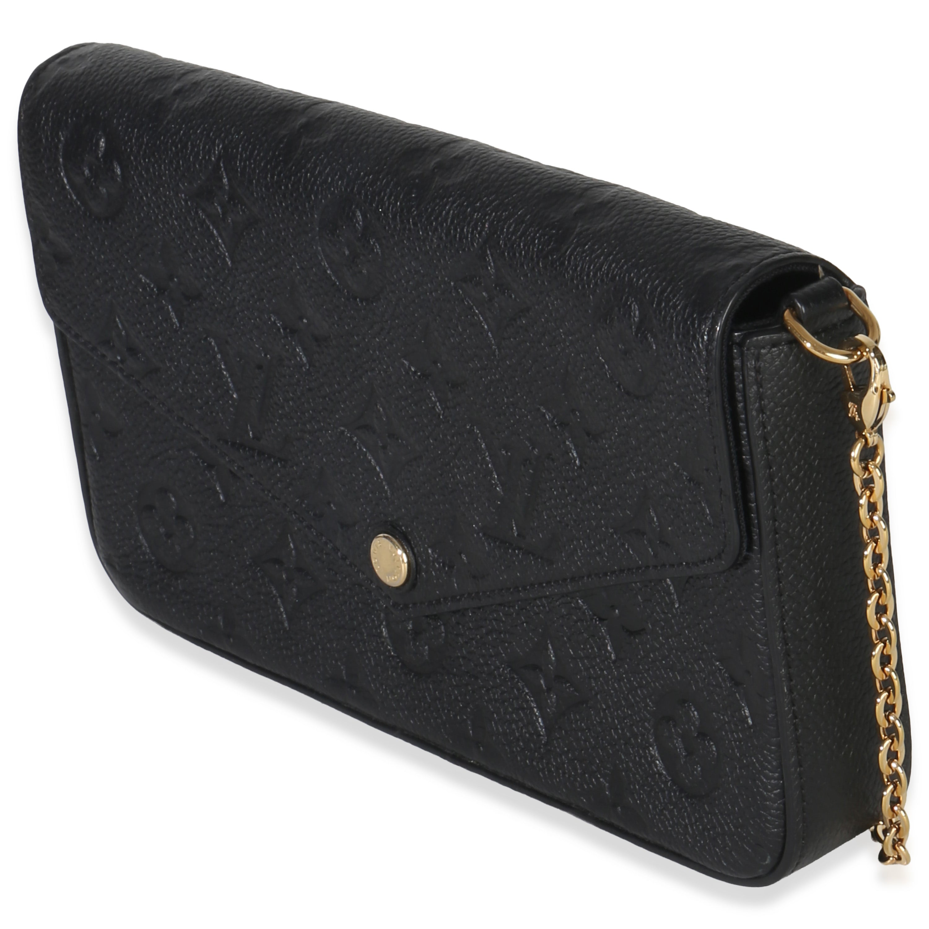 Louis Vuitton Black Monogram Empreinte Felicie Pochette