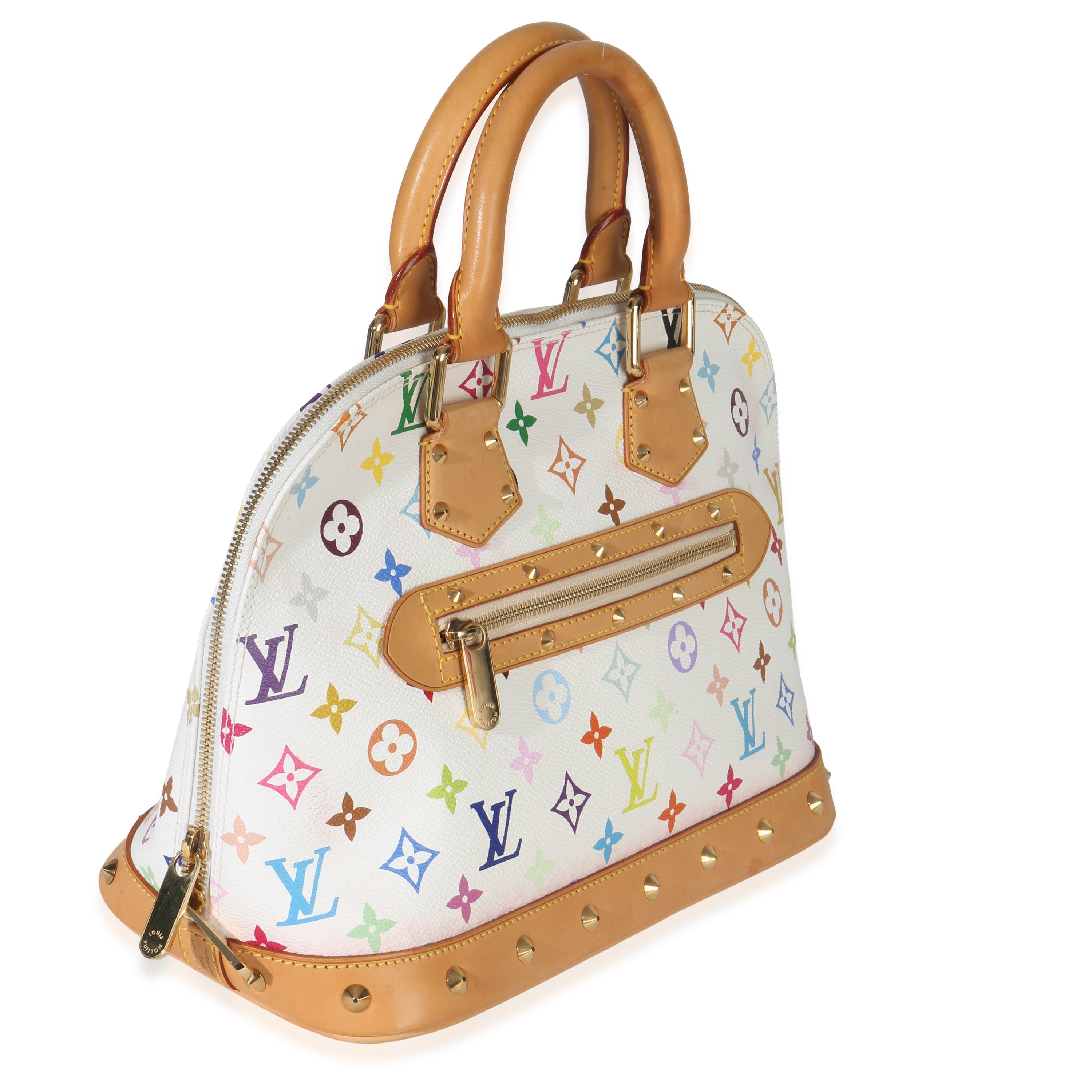 Louis Vuitton x Murakami White Multicolor Monogram Canvas Alma