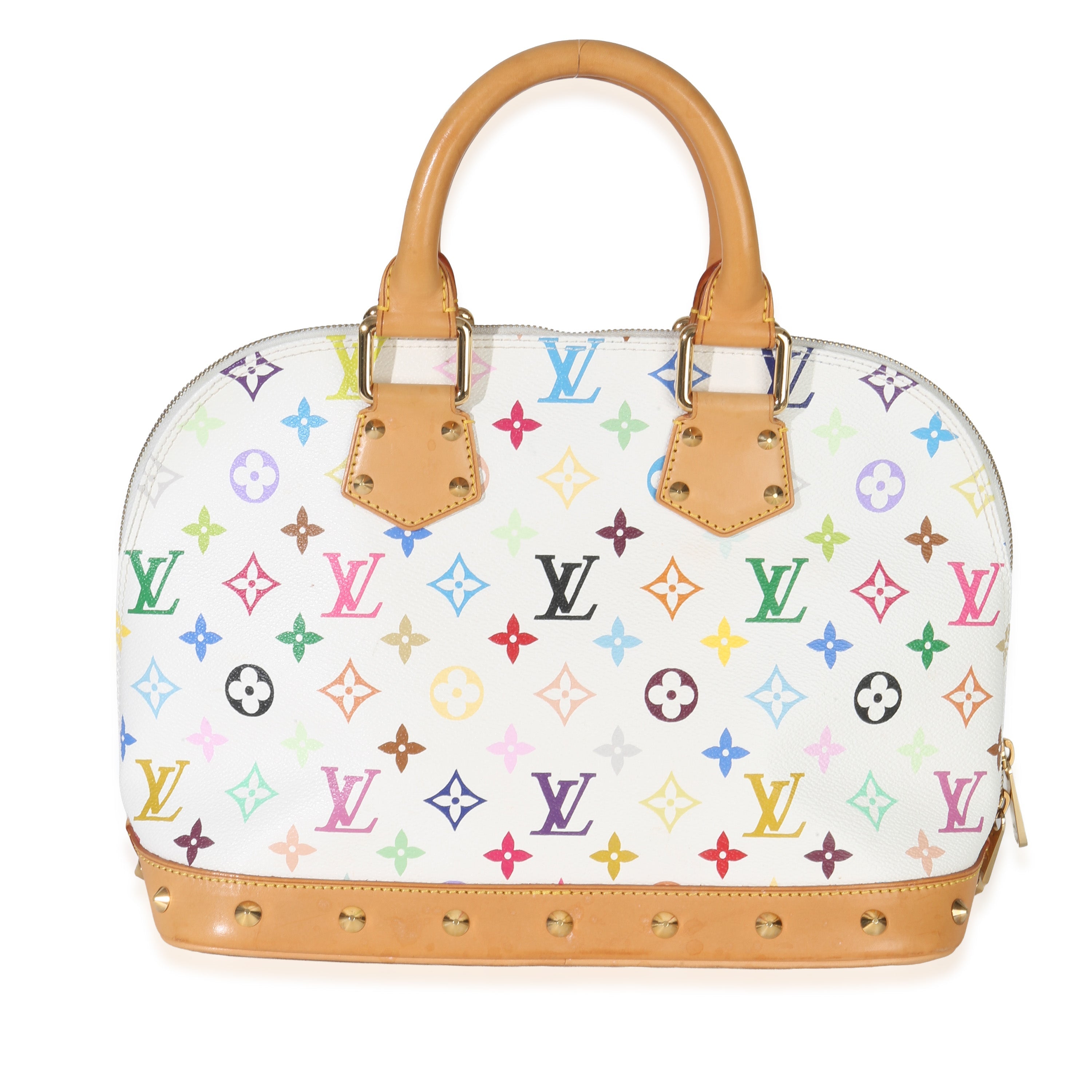 Louis Vuitton x Murakami White Multicolor Monogram Canvas Alma