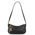 Louis Vuitton Black Calfskin Pochette LV Bloom