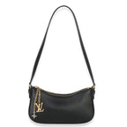 Louis Vuitton Black Calfskin Pochette LV Bloom
