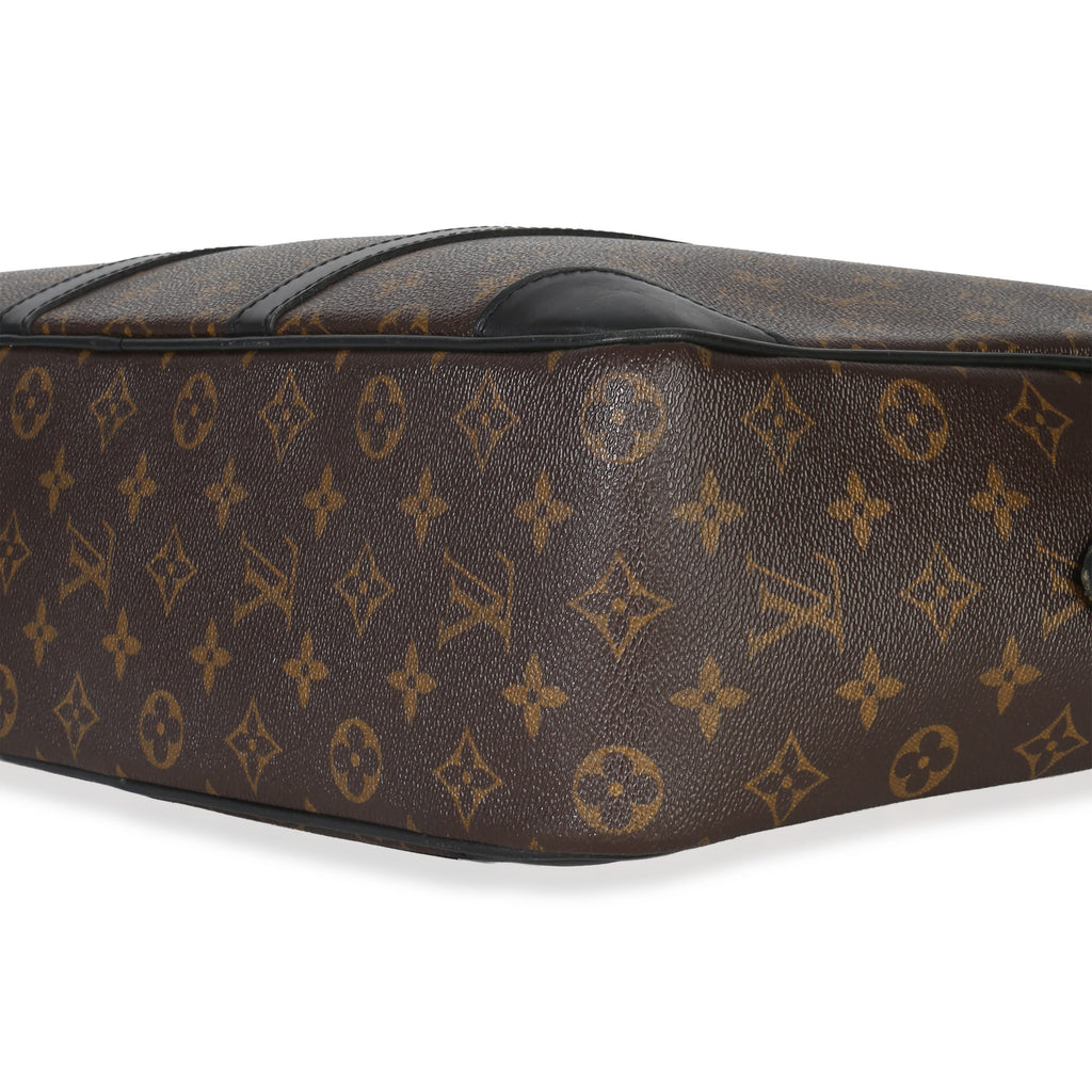 Louis Vuitton Black Monogram Canvas Porte Documents Briefcase