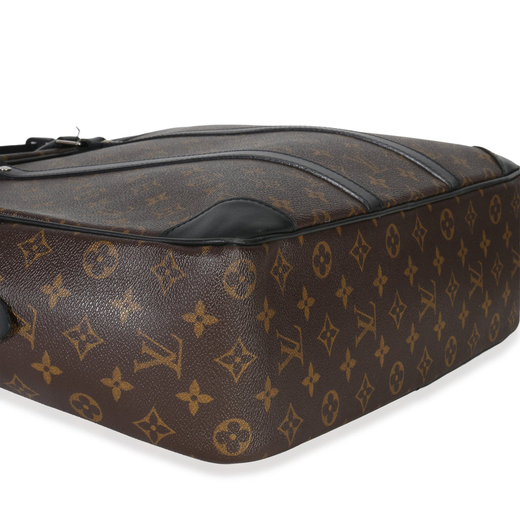 Louis Vuitton Black Monogram Canvas Porte Documents Briefcase