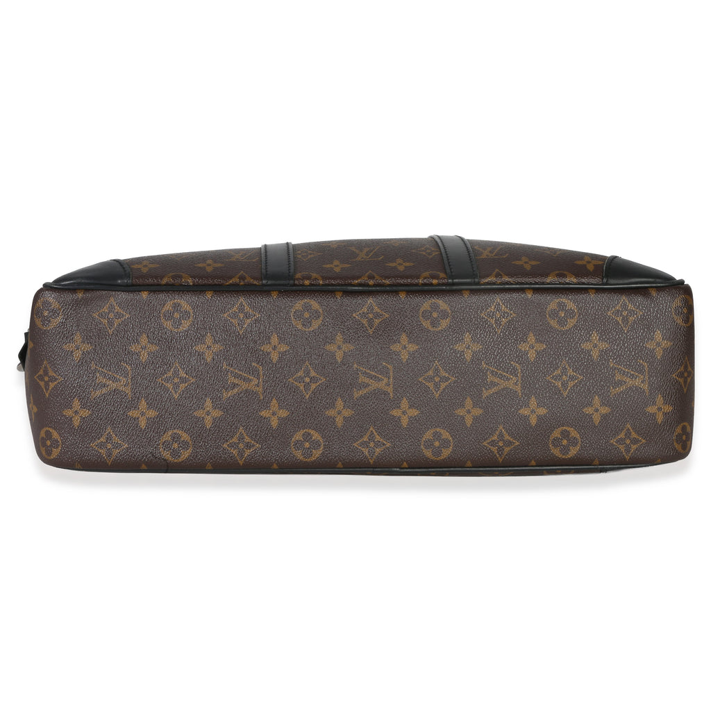Louis Vuitton Black Monogram Canvas Porte Documents Briefcase