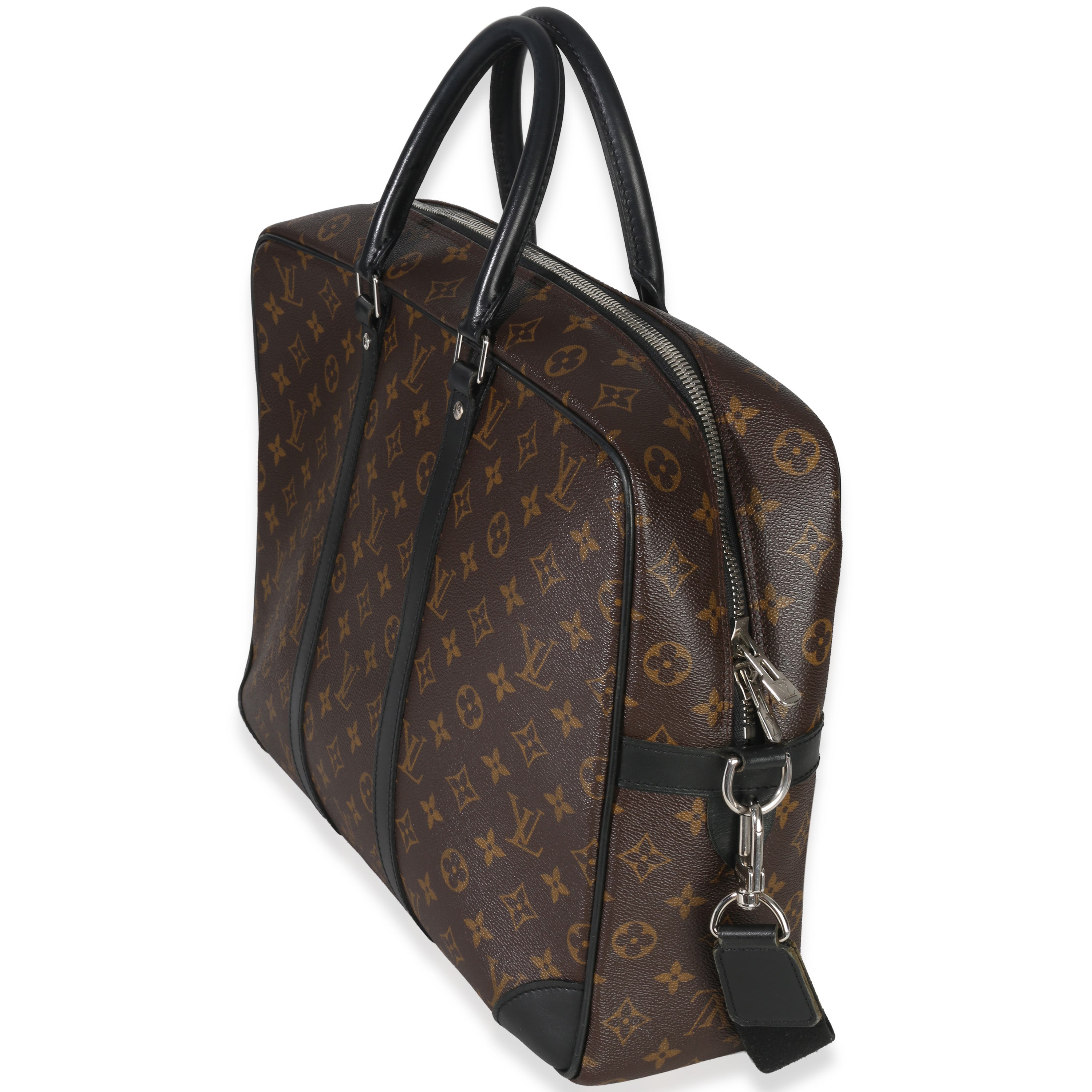 Louis Vuitton Black Monogram Canvas Porte Documents Briefcase