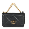 Chanel Black Quilted Lambskin Chanel 19 Wallet On Chain