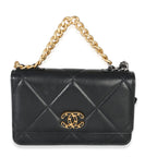 Chanel Black Quilted Lambskin Chanel 19 Wallet On Chain