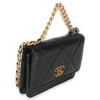 Chanel Black Quilted Lambskin Chanel 19 Wallet On Chain