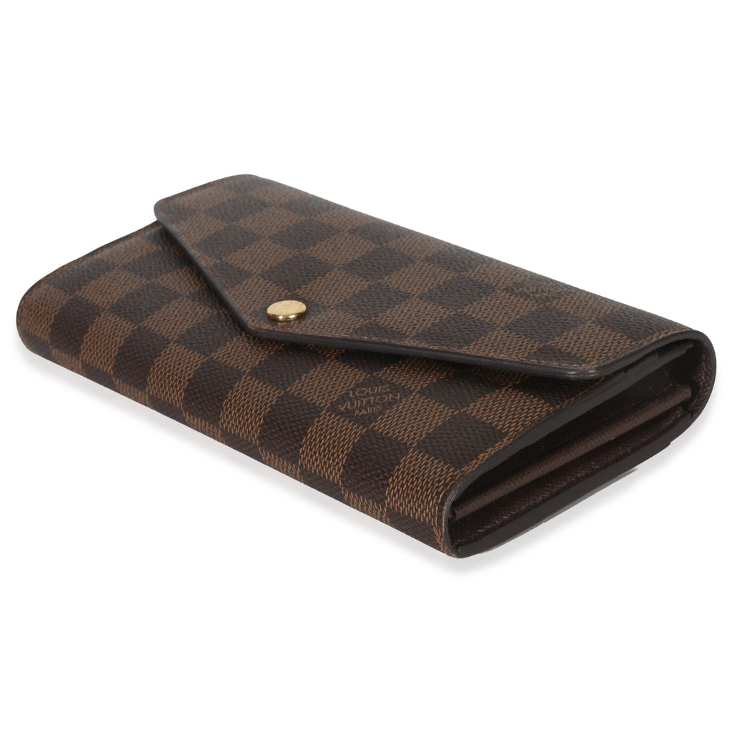 Louis Vuitton Damier Ebene Canvas Sarah Wallet