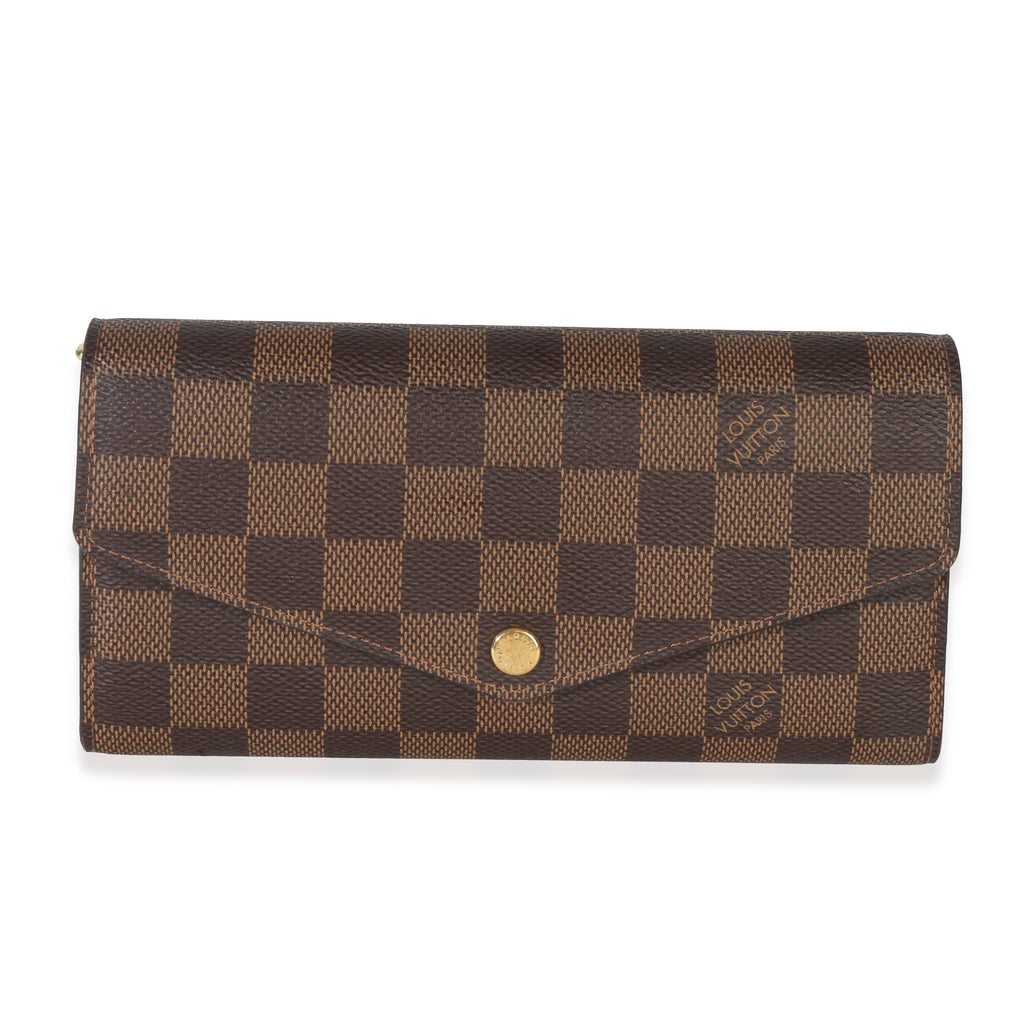 Louis Vuitton Damier Ebene Canvas Sarah Wallet