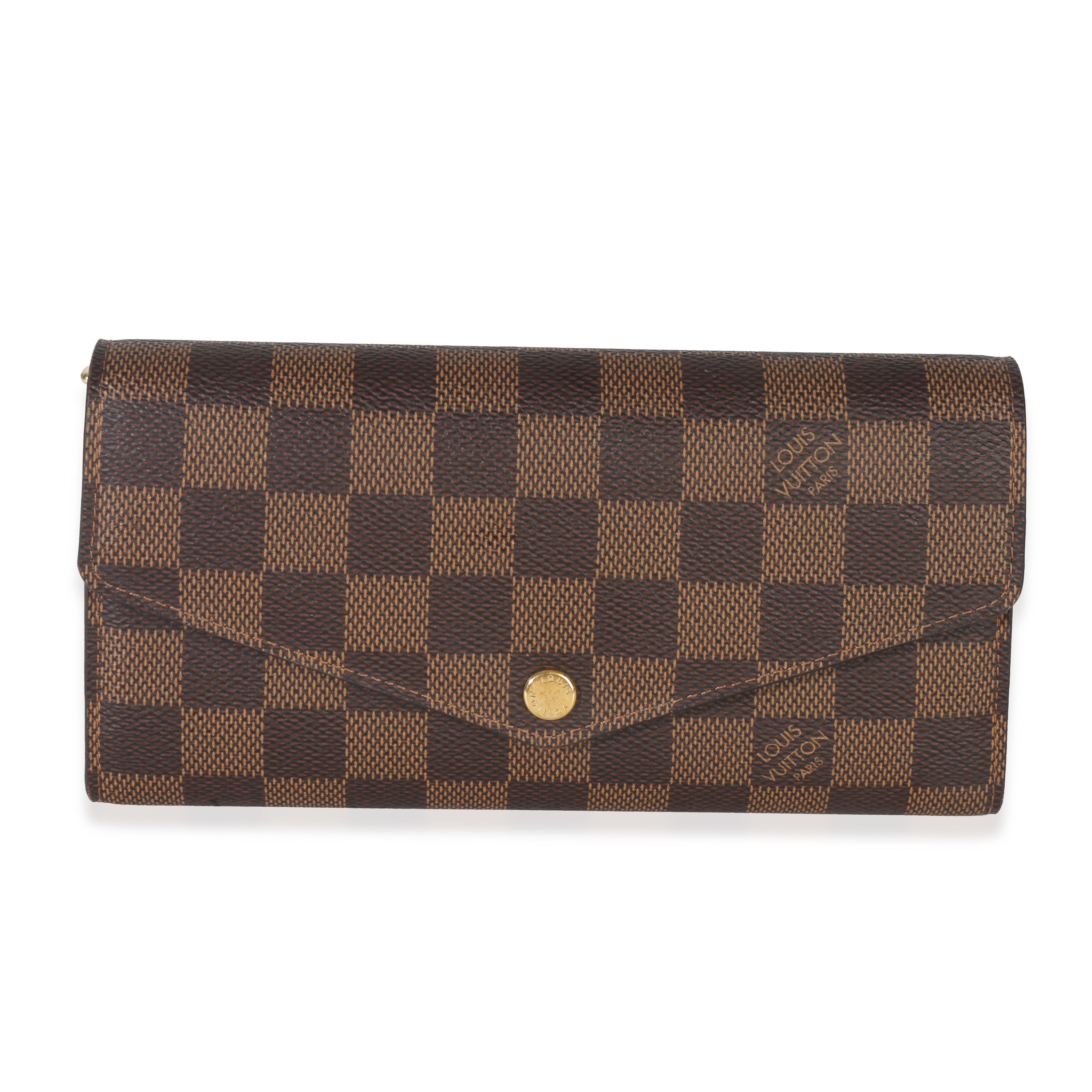 Louis Vuitton Damier Ebene Canvas Sarah Wallet