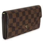 Louis Vuitton Damier Ebene Canvas Sarah Wallet