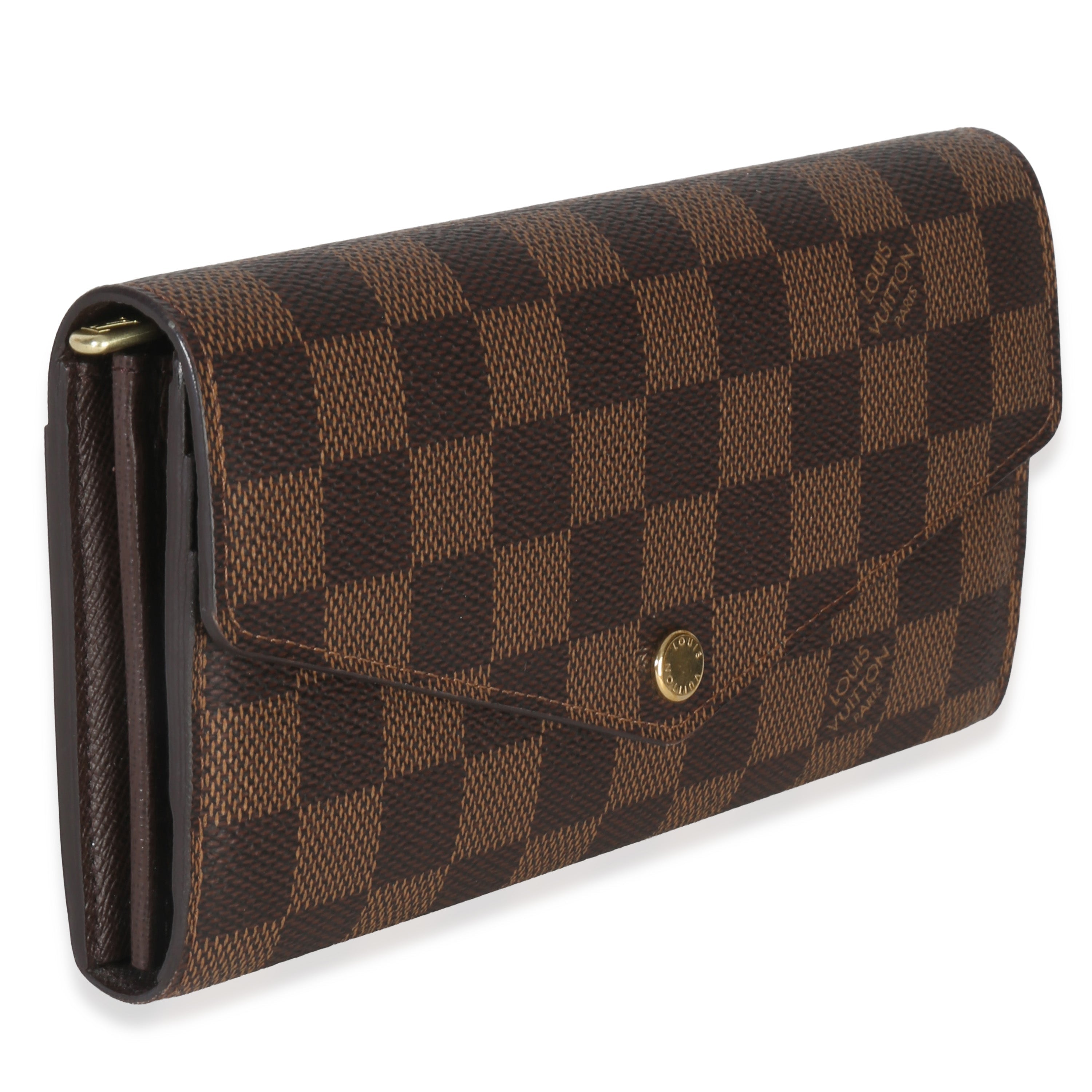 Louis Vuitton Damier Ebene Canvas Sarah Wallet