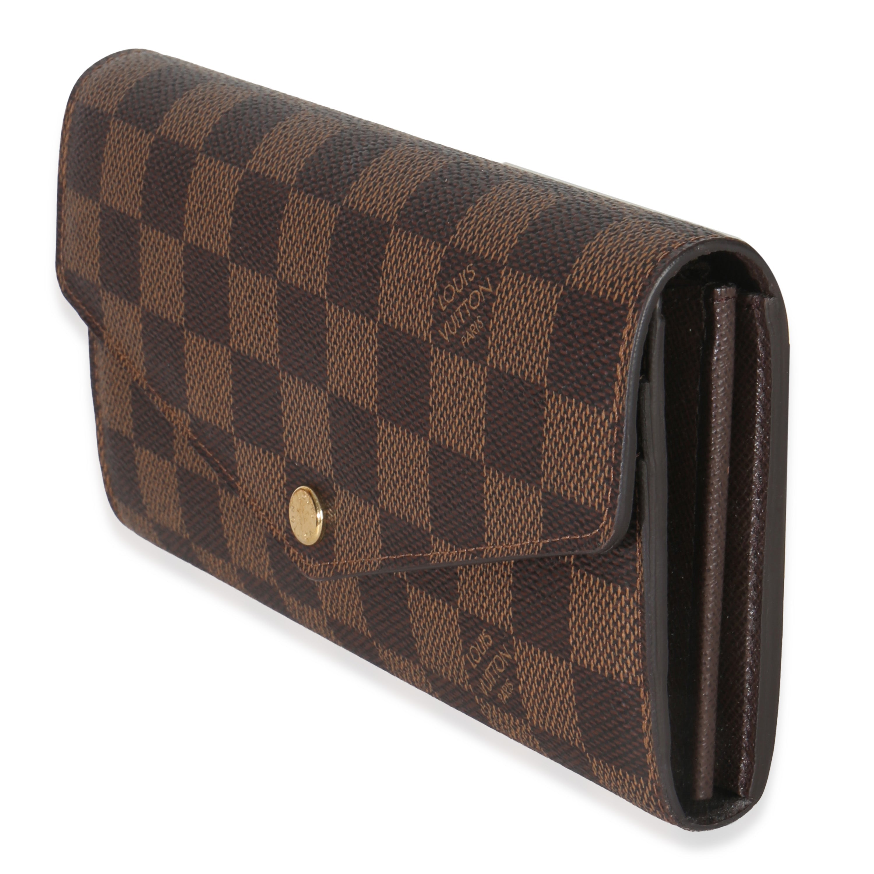 Louis Vuitton Damier Ebene Canvas Sarah Wallet